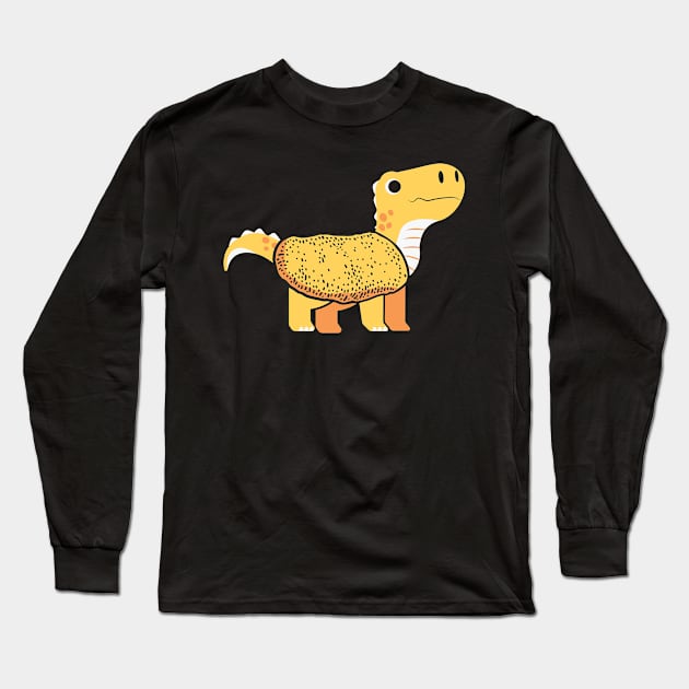 Chicken Nugget Dino Long Sleeve T-Shirt by TomCage